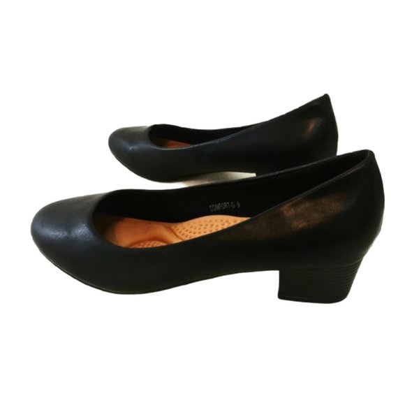 Henry Ferrera Slip On Classic Low Chunky Heal Pump - Picture 3 of 8